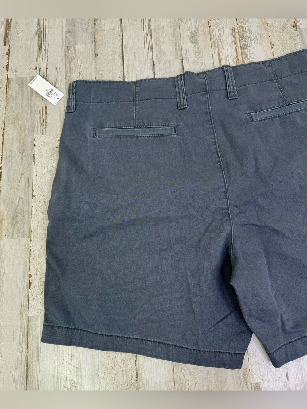 Old Navy Chino Shorts Mens 38 Slim Fit Black 7" Gray Lived-In Straight NWT - Picture 10 of 10